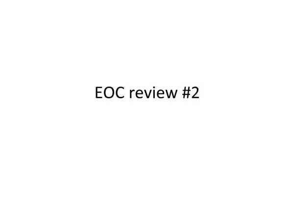 EOC review 2