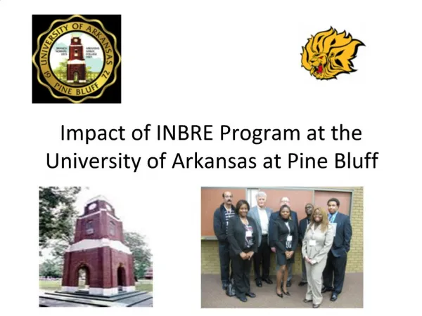 Impact of INBRE Program at the University of Arkansas at Pine Bluff