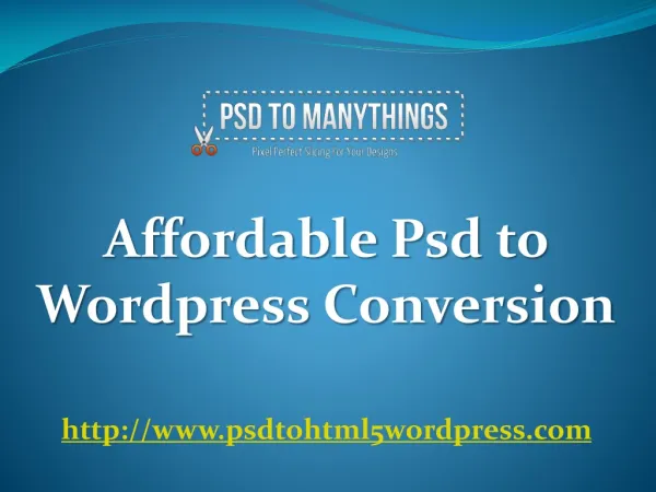 Affordable psd to wordpress conversion