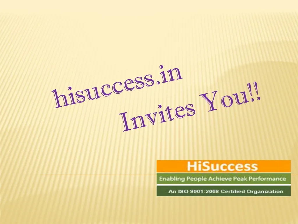 hisuccess in invites you