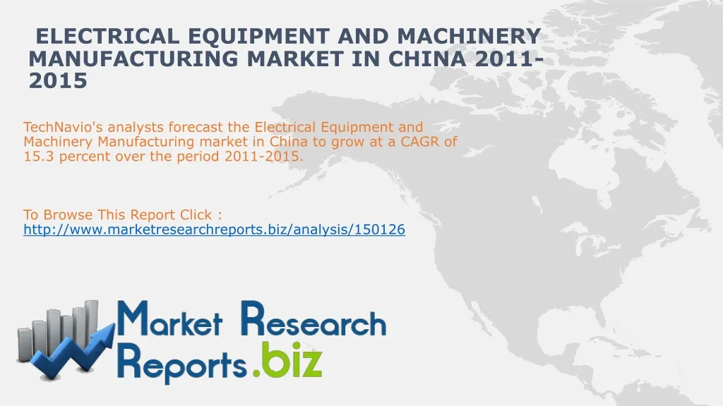 electrical equipment and machinery manufacturing market in china 2011 2015