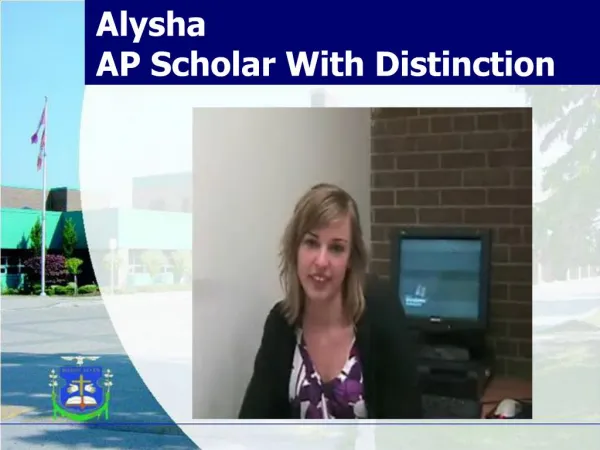Alysha AP Scholar With Distinction