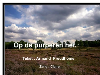 Op de purperen hei. - slide 1