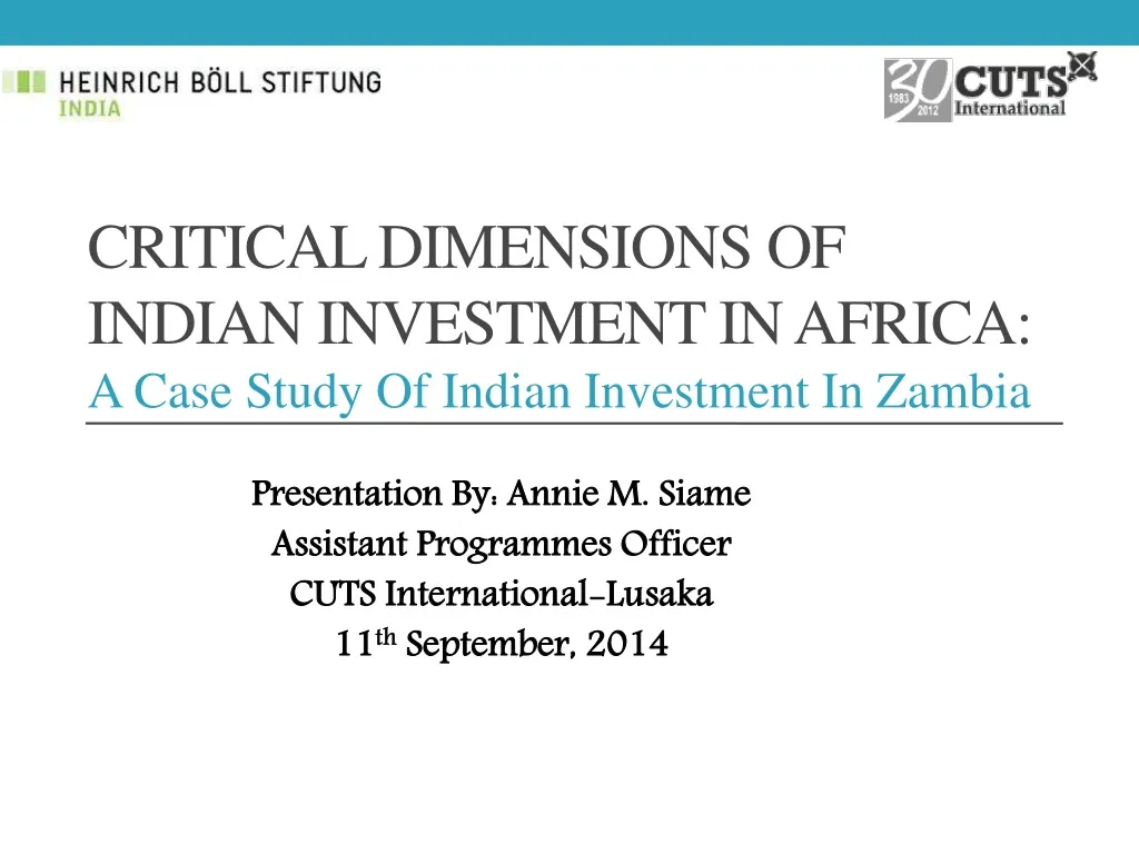 critical dimensions of indian investment in africa a case study of indian investment in zambia