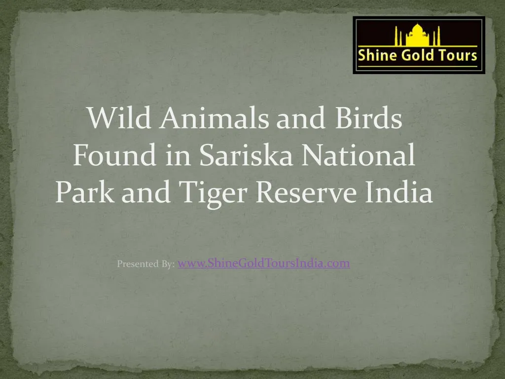wild animals and birds found in sariska national