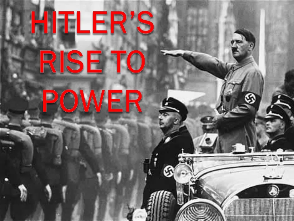 hitler s rise to power