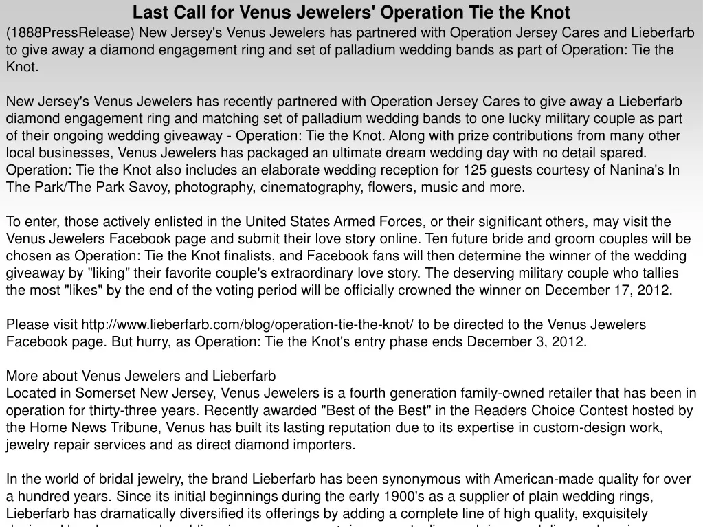 last call for venus jewelers operation