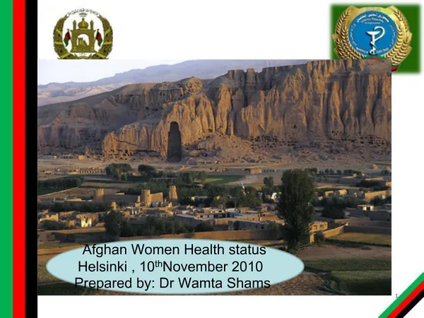 Afghan Women Health Status Helsinki 10 November 2010