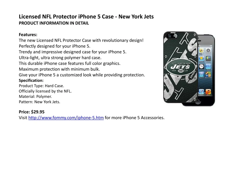 licensed nfl protector iphone 5 case new york