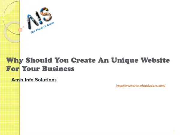 Why Should You Create An Unique Website For Your Business