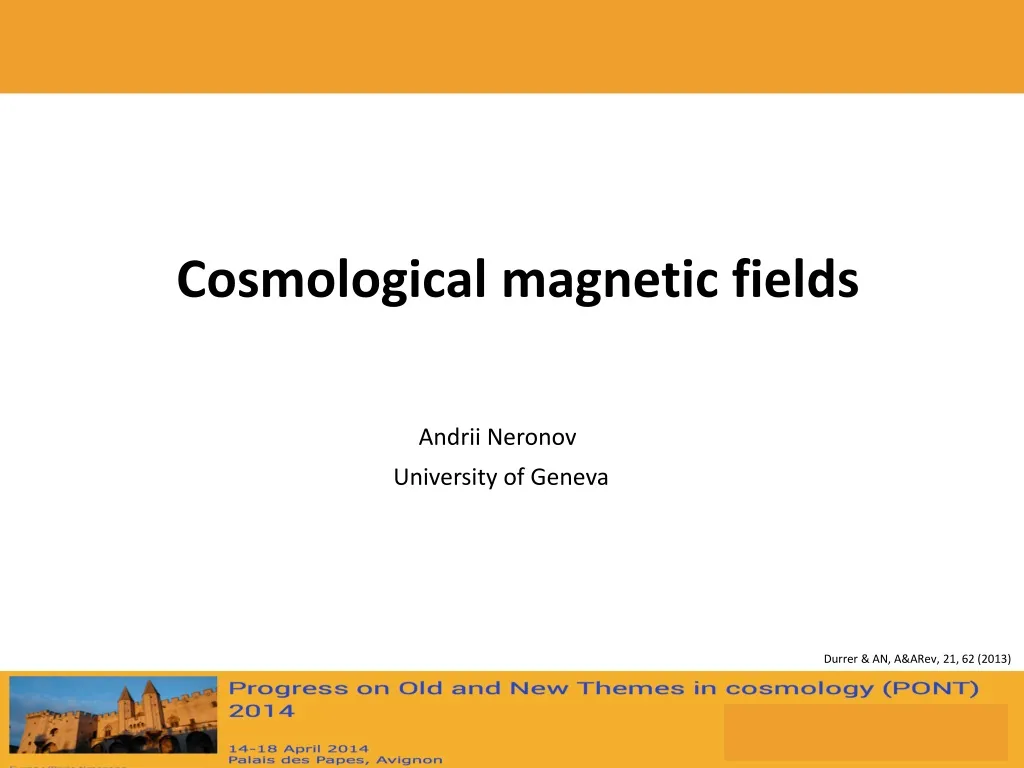 cosmological magnetic fields