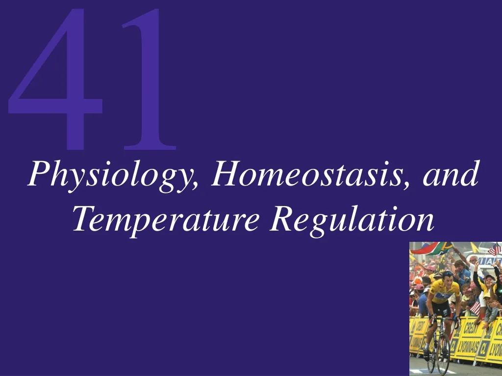 physiology homeostasis and temperature regulation