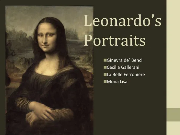 Leonardo s Portraits