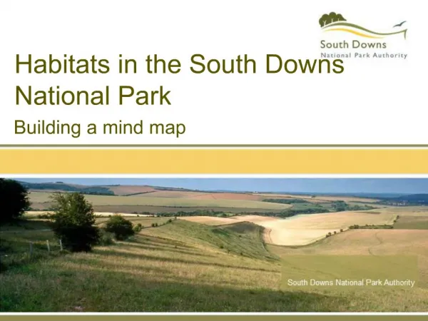 Habitats in the South Downs National Park
