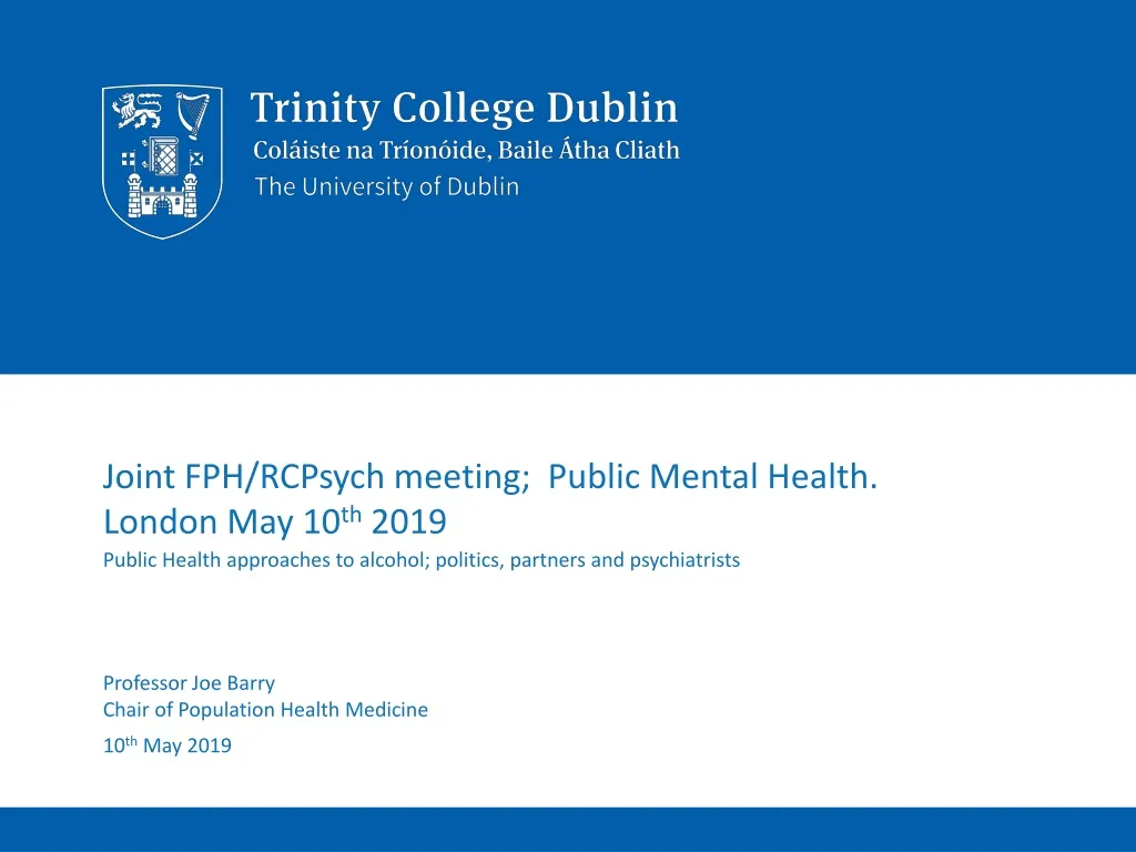 joint fph rcpsych meeting public mental health london may 10 th 2019
