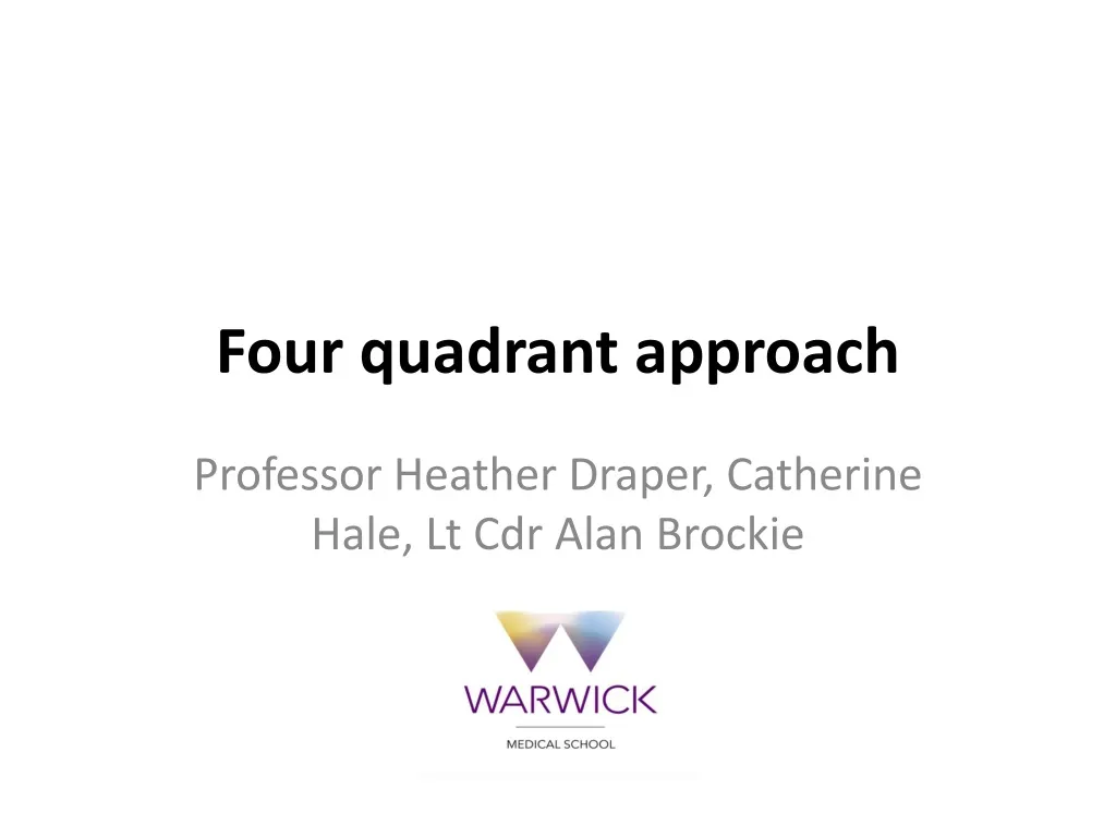 four quadrant approach