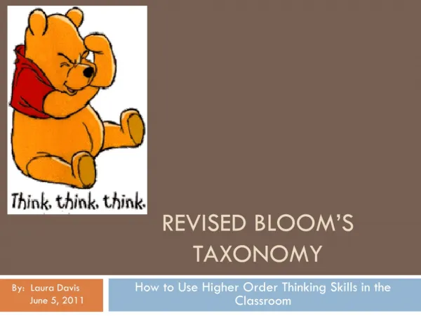 Revised Bloom’s taxonomy