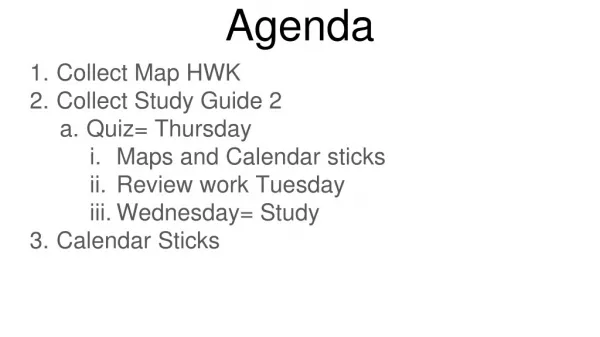 Agenda