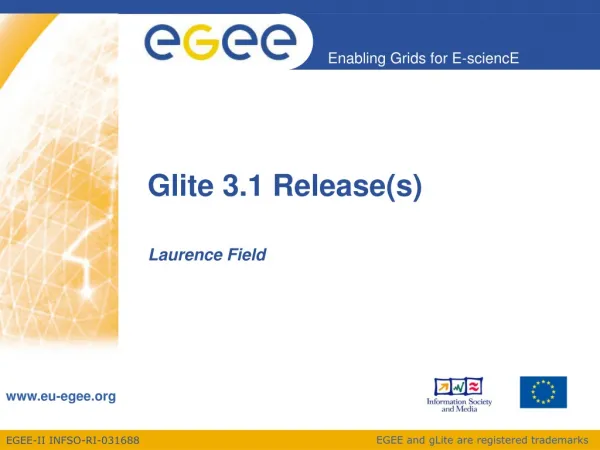 Glite 3.1 Release(s)