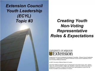 Extension Council Youth Leadership (ECYL) Topic #3 - slide 1