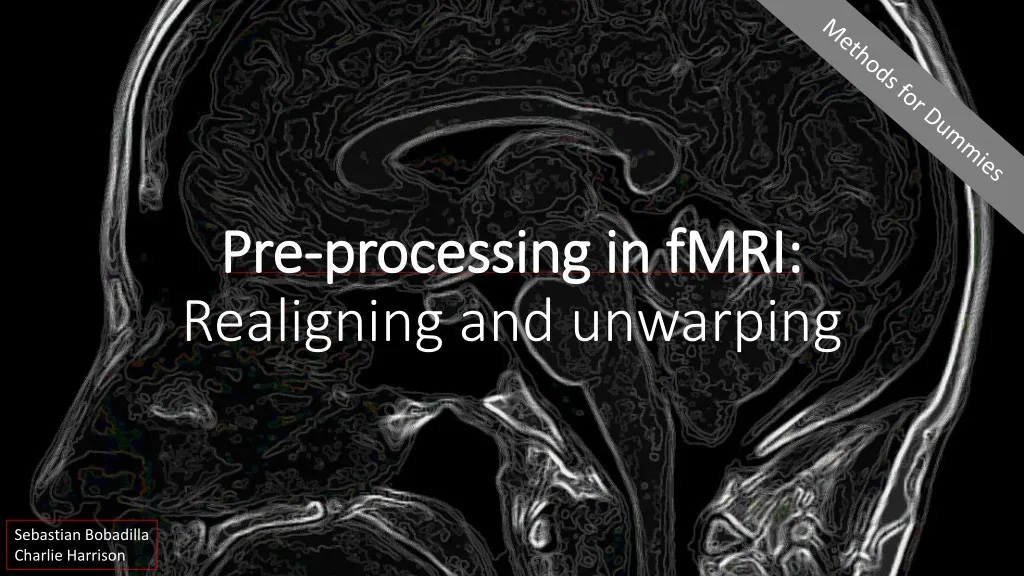 pre processing in fmri realigning and unwarping