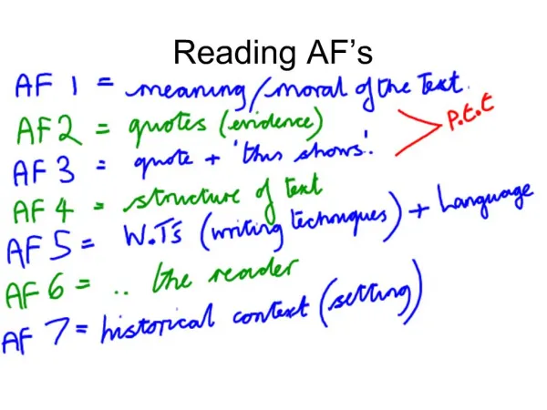 Reading AF s