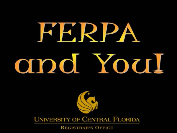 FERPA and You