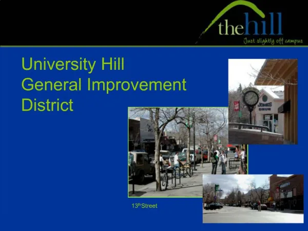 University Hill General Improvement District