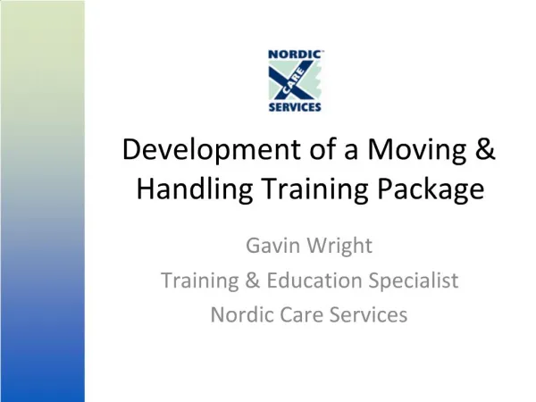 Development of a Moving Handling Training Package
