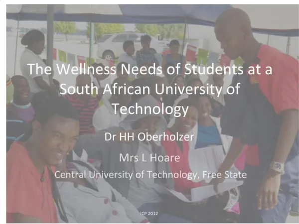The Wellness Needs of Students at a South African University of Technology