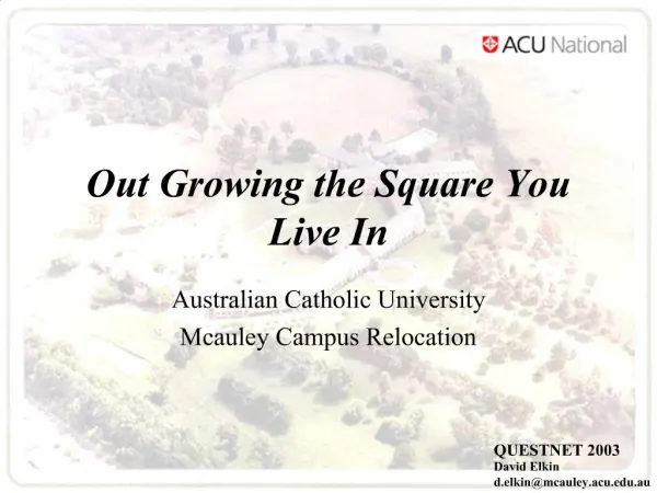 Out Growing the Square You Live In