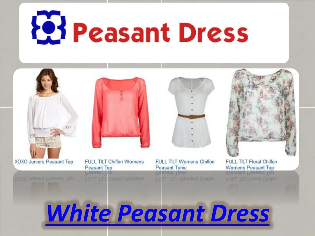 white peasant dress