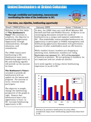 UBBC Initiative: Enhancing Bowhunting Opportunities in BC - slide 1