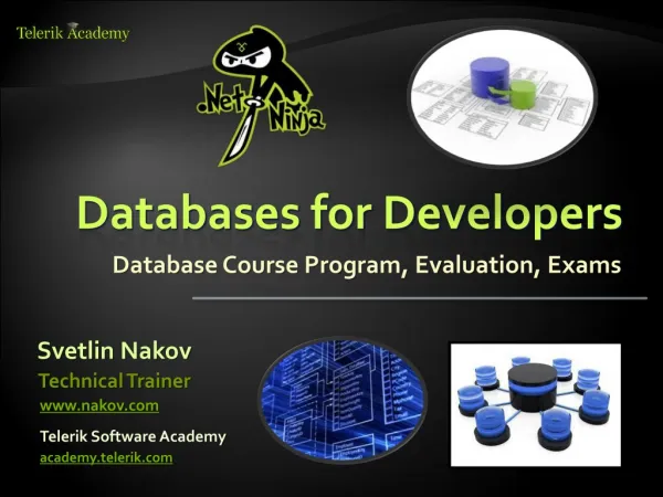 Databases for Developers