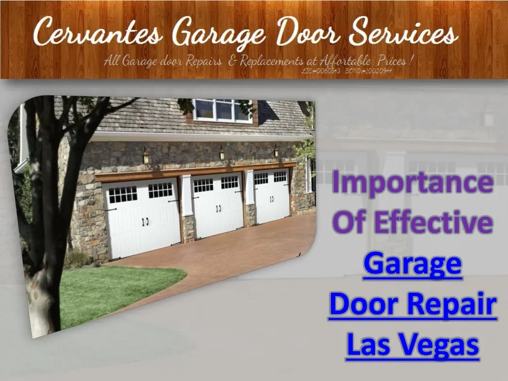 importance of effective garage door repair