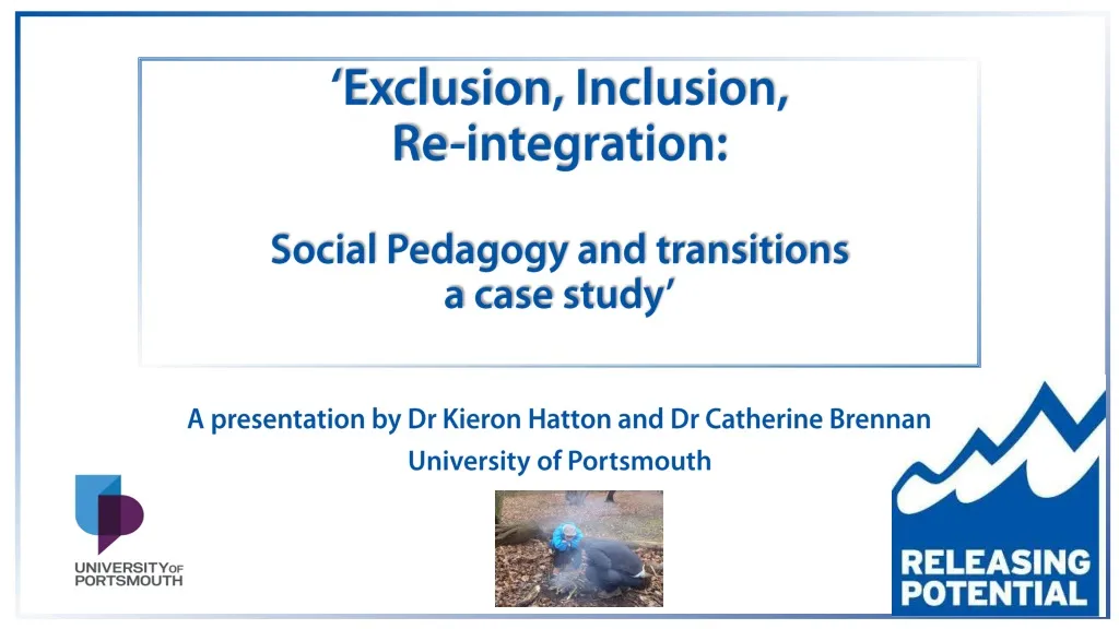 exclusion inclusion re integration social pedagogy and transitions a case study