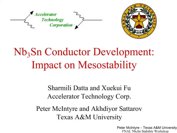 Nb3Sn Conductor Development: Impact on Mesostability