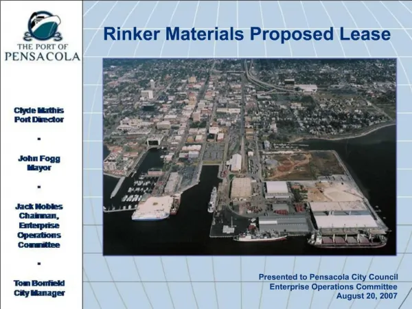 Rinker Materials Proposed Lease