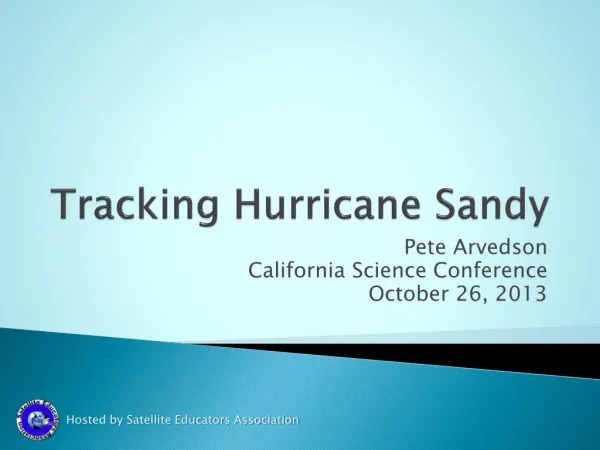 Tracking Hurricane Sandy