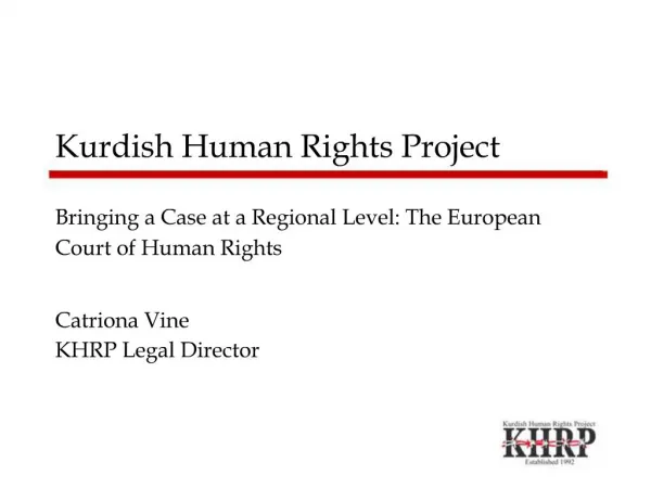 Kurdish Human Rights Project