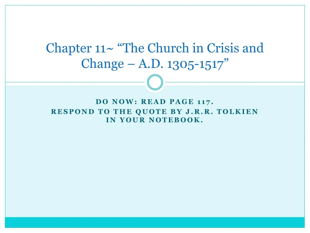 chapter 11 the church in crisis and change a d 1305 1517