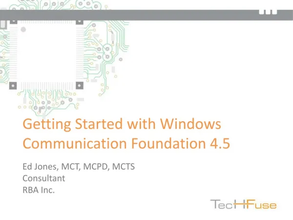 Getting Started with Windows Communication Foundation 4.5