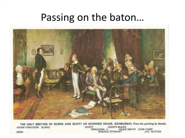 Passing on the baton…
