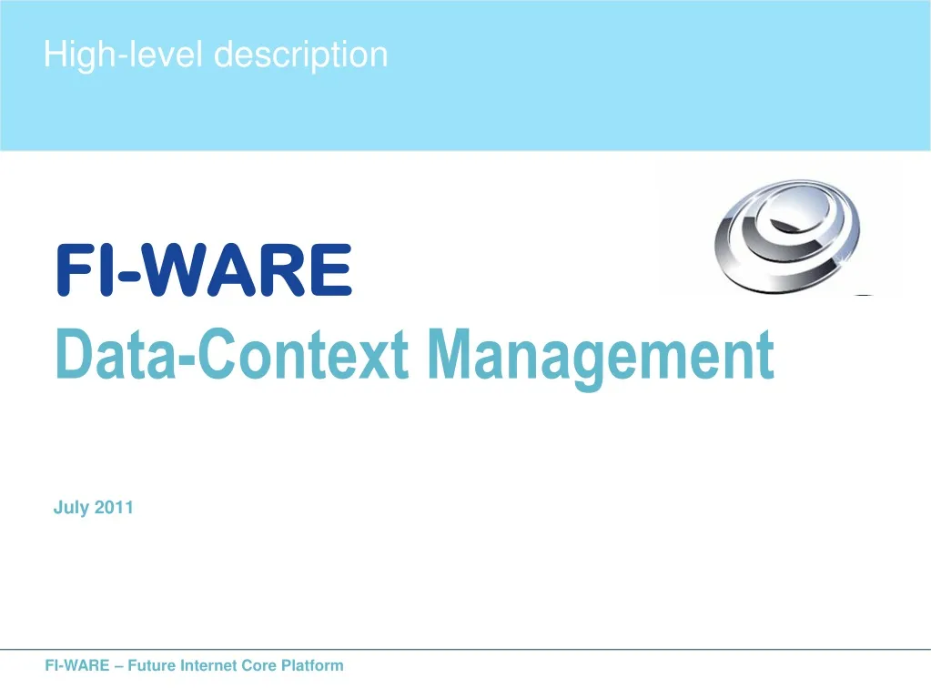 fi ware data context management july 2011
