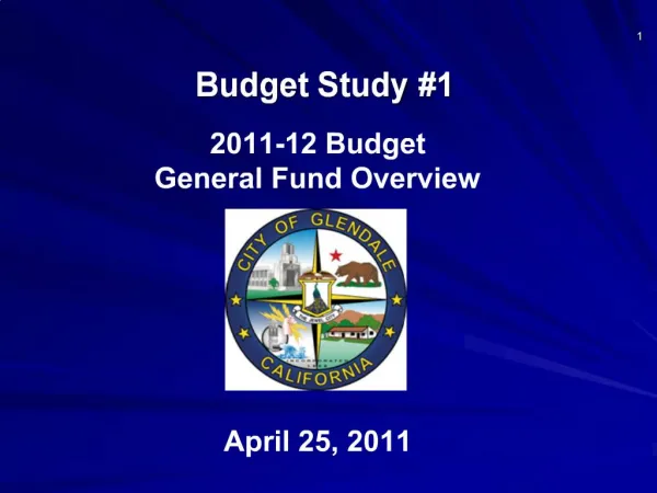 Budget Study 1