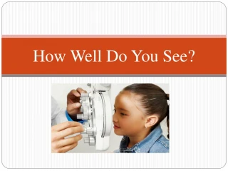 How Well Do You See? - slide 1