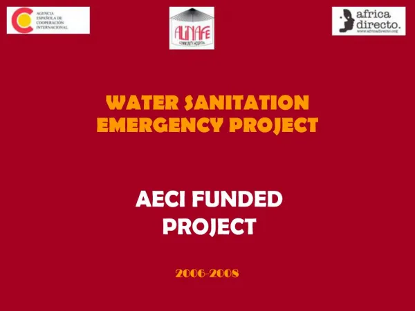 AECI FUNDED PROJECT
