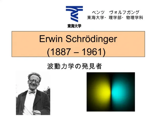 Erwin Schr dinger 1887 1961