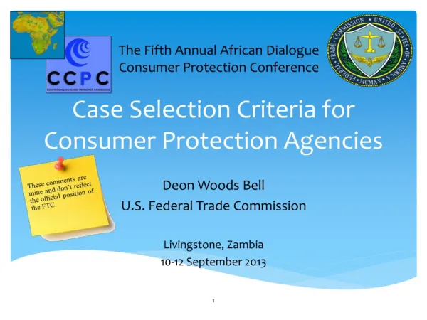 Case Selection Criteria for Consumer Protection Agencies