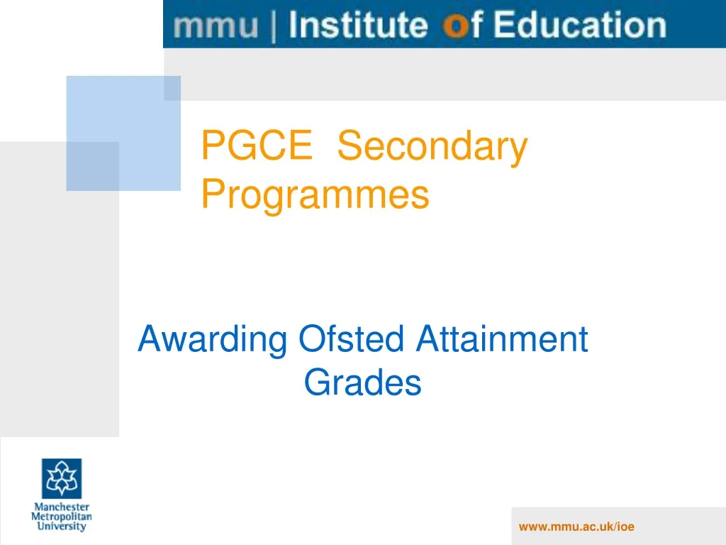 pgce secondary programmes